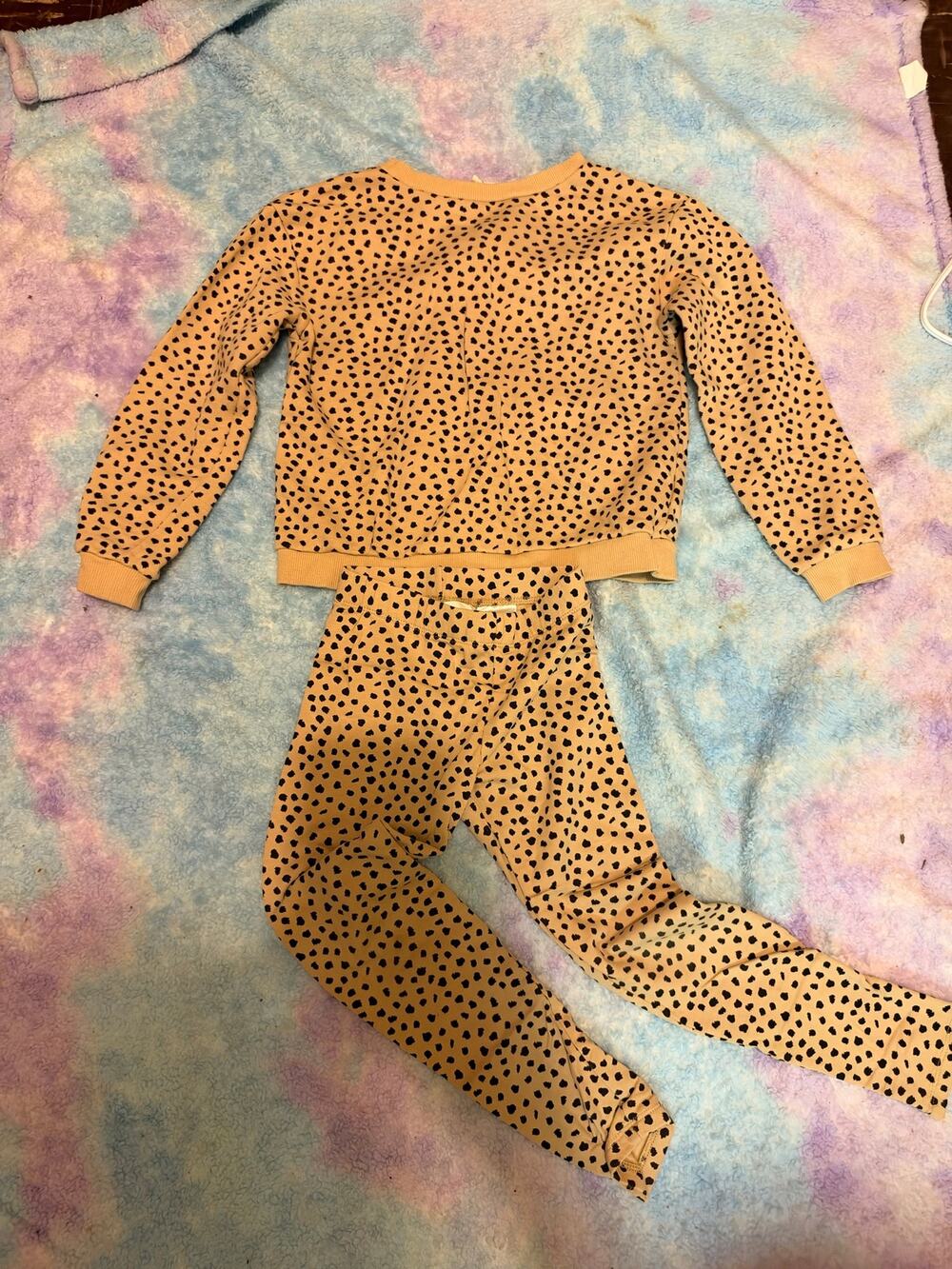 H&M Kids' 2-Piece Leopard Spot Pullover Sweatshirt & Leggings Set